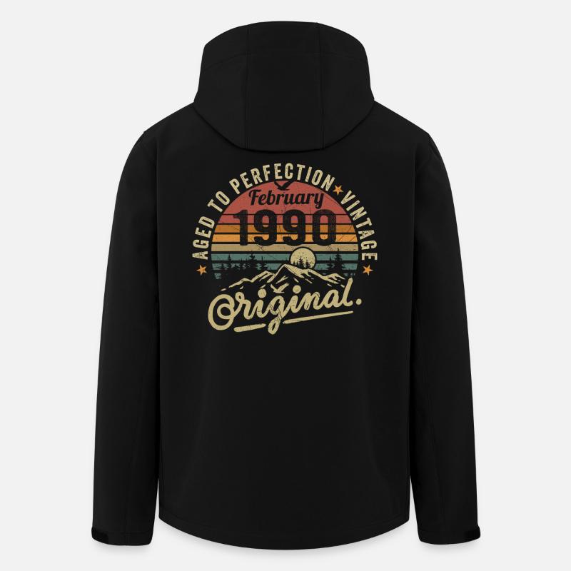 Février 1990 - Veste softshell homme en polyester recyclé Stanley/Stella - noir