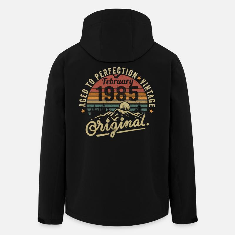 Février 1985 - Veste softshell homme en polyester recyclé Stanley/Stella - noir