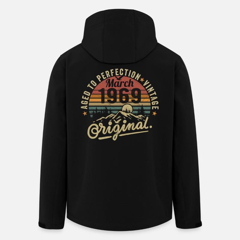 März 1969 - Recycelte Männer Softshell-Jacke von Stanley/Stella - Schwarz