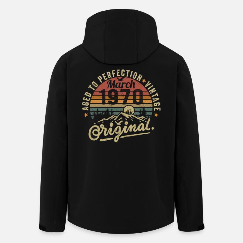Mars 1970 - Veste softshell homme en polyester recyclé Stanley/Stella - noir