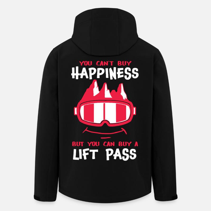 Happiness Skifahren - Recycelte Männer Softshell-Jacke von Stanley/Stella - Schwarz