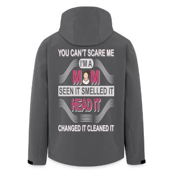 Du kannst mir keine Angst machen, ich bin Mutter | Lustiges Mama-Shirt - Recycelte Männer Softshell-Jacke von Stanley/Stella - Anthrazit - Hinten - AI Model Male 185 light (185cm)