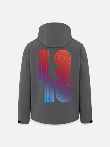 Millésime 1976 - Veste softshell homme en polyester recyclé Stanley/Stella - noir