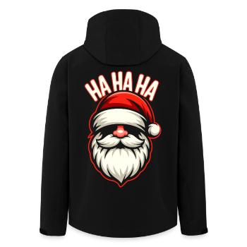 Santa Laugh HAHA Design - Veste softshell homme en polyester recyclé Stanley/Stella - noir - Dos - AI Model Male 185 light (185cm)