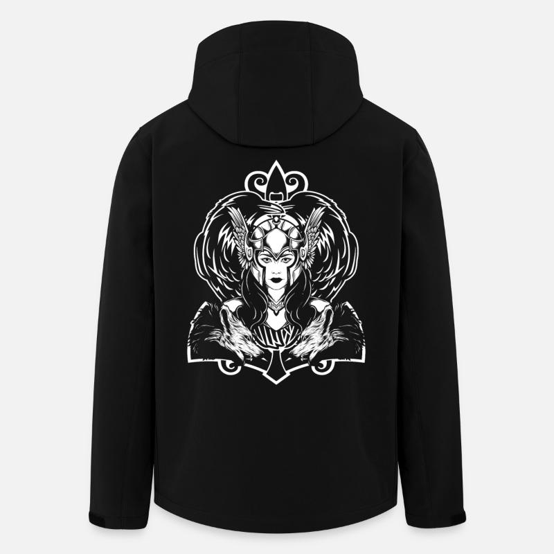 Walküre - Recycelte Männer Softshell-Jacke von Stanley/Stella - Schwarz