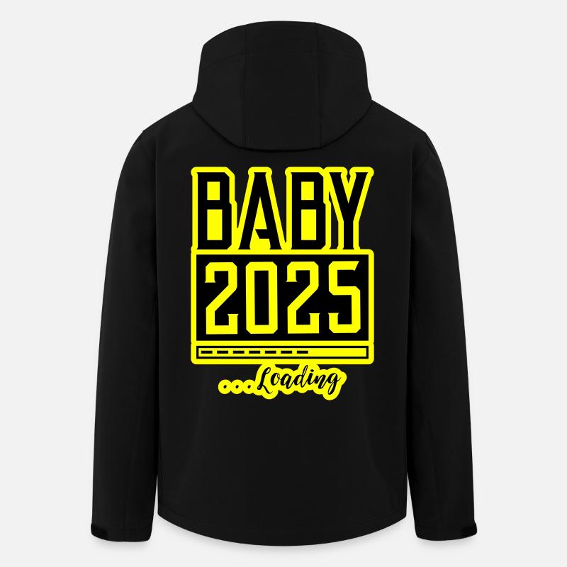 Baby 2025 Loading Babyshower - Men’s Recycled Softshell Jacket by Stanley/Stella - black