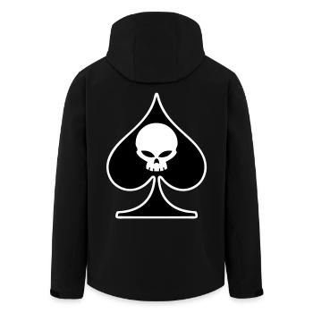 poker skull - Veste softshell homme en polyester recyclé Stanley/Stella - noir - Dos - AI Model Male 185 light (185cm)