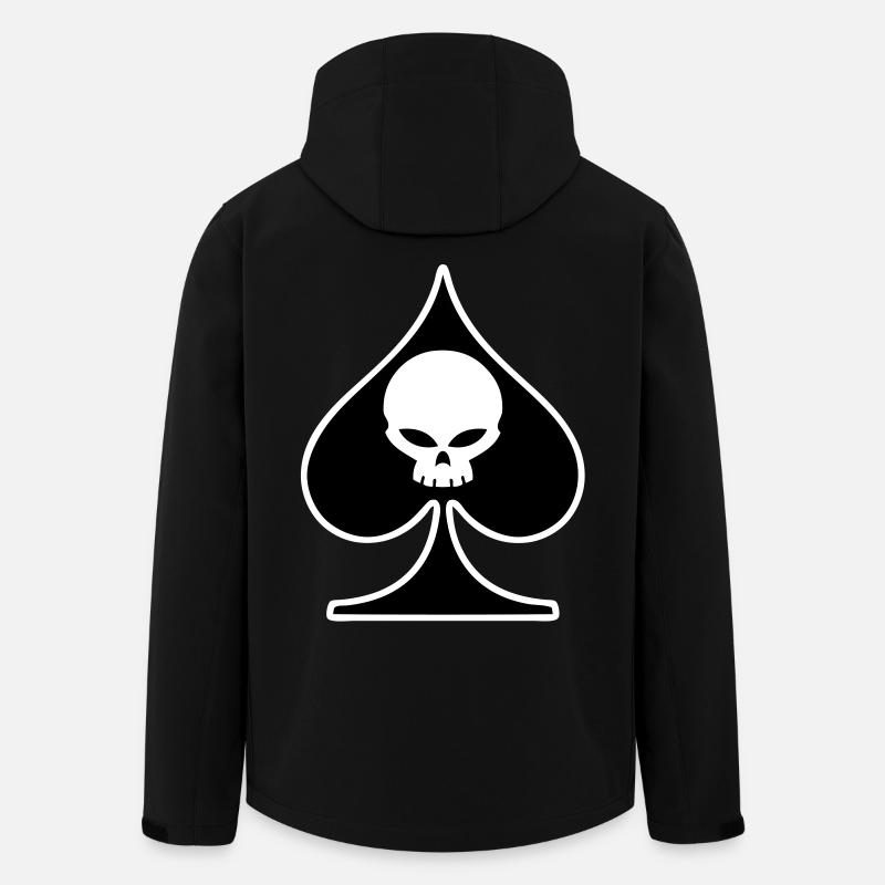 poker skull - Recycelte Männer Softshell-Jacke von Stanley/Stella - Schwarz