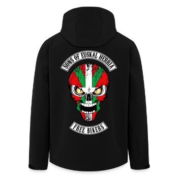 sons of euskal herria - Veste softshell homme en polyester recyclé Stanley/Stella - noir - Dos - AI Model Male 185 light (185cm)