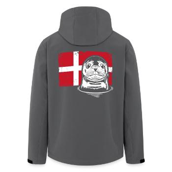 Phoque Danemark Animaux Vacances Wilsigns - Veste softshell homme en polyester recyclé Stanley/Stella - noir - Dos - AI Model Male 185 light (185cm)
