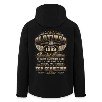Voiture de collection Année 1999 Vintage Cadeau d’anniversaire - Veste softshell homme en polyester recyclé Stanley/Stella - noir - Dos - AI Model Male 185 light (185cm)