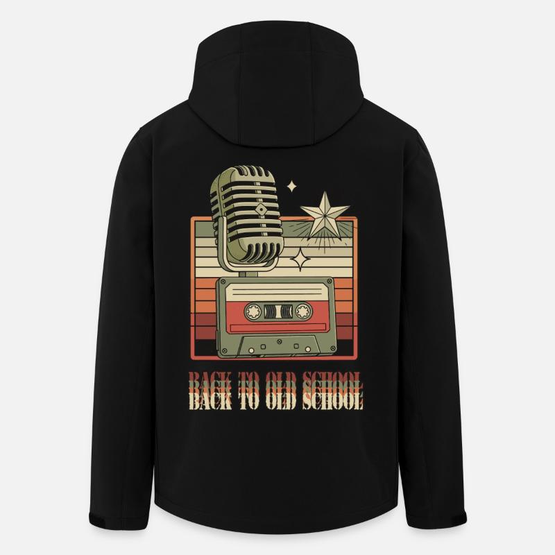 Back to Old School - Men’s Recycled Softshell Jacket by Stanley/Stella - black