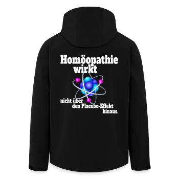 Homöopathie Wirkt Nicht Über Placeboeffekt Hinaus - Recycelte Männer Softshell-Jacke von Stanley/Stella - Schwarz - Hinten - AI Model Male 185 light (185cm)