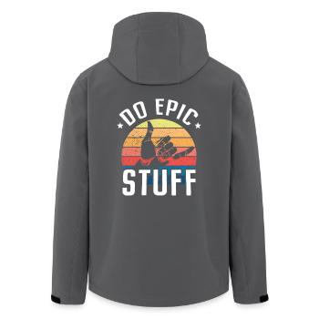 Do Epic Stuff Surfer Surfing Shaka Windsurfer Surf - Recycelte Männer Softshell-Jacke von Stanley/Stella - Schwarz - Hinten - AI Model Male 185 light (185cm)