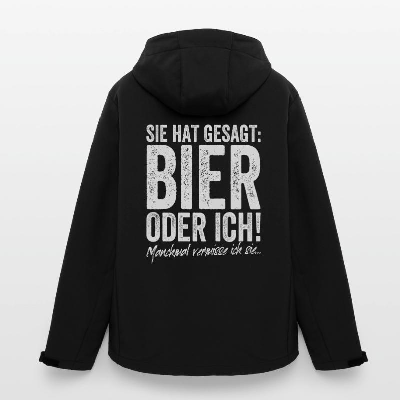 Sie Hat Gesagt Bier Oder Ich Biertrinker Saufshirt Recycelte Männer Softshell-Jacke von Stanley/Stella