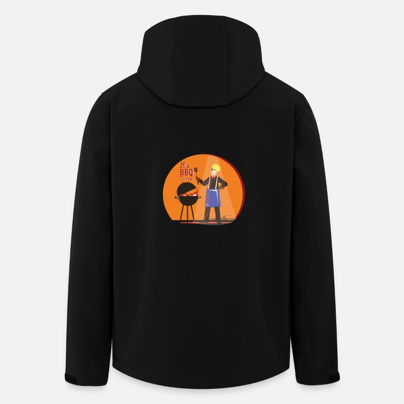 son temps de barbecue - Veste softshell homme en polyester recyclé Stanley/Stella - noir