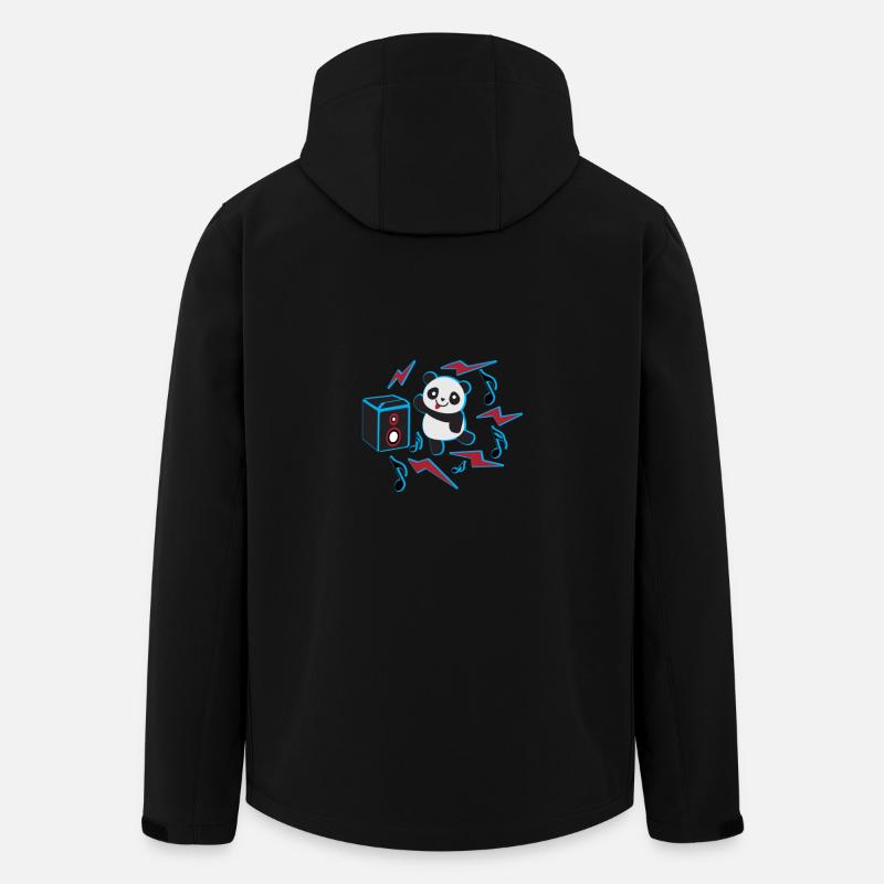 dancing panda - Men’s Recycled Softshell Jacket by Stanley/Stella - black