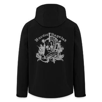 Nordic Bagalut - Recycelte Männer Softshell-Jacke von Stanley/Stella - Schwarz - Hinten - AI Model Male 185 light (185cm)