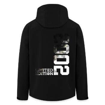 24TH BIRTHDAY LIMITED EDITION 2002 - Men’s Recycled Softshell Jacket by Stanley/Stella - black - Back - AI Model Male 185 light (185cm)