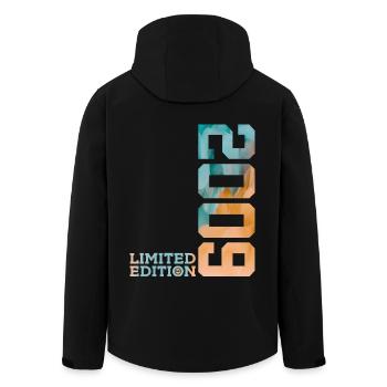 17TH BIRTHDAY LIMITED EDITION 2009 - Men’s Recycled Softshell Jacket by Stanley/Stella - black - Back - AI Model Male 185 light (185cm)