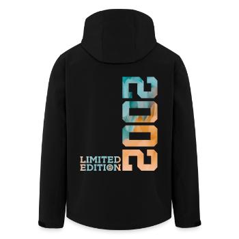 24TH BIRTHDAY LIMITED EDITION 2002 - Men’s Recycled Softshell Jacket by Stanley/Stella - black - Back - AI Model Male 185 light (185cm)