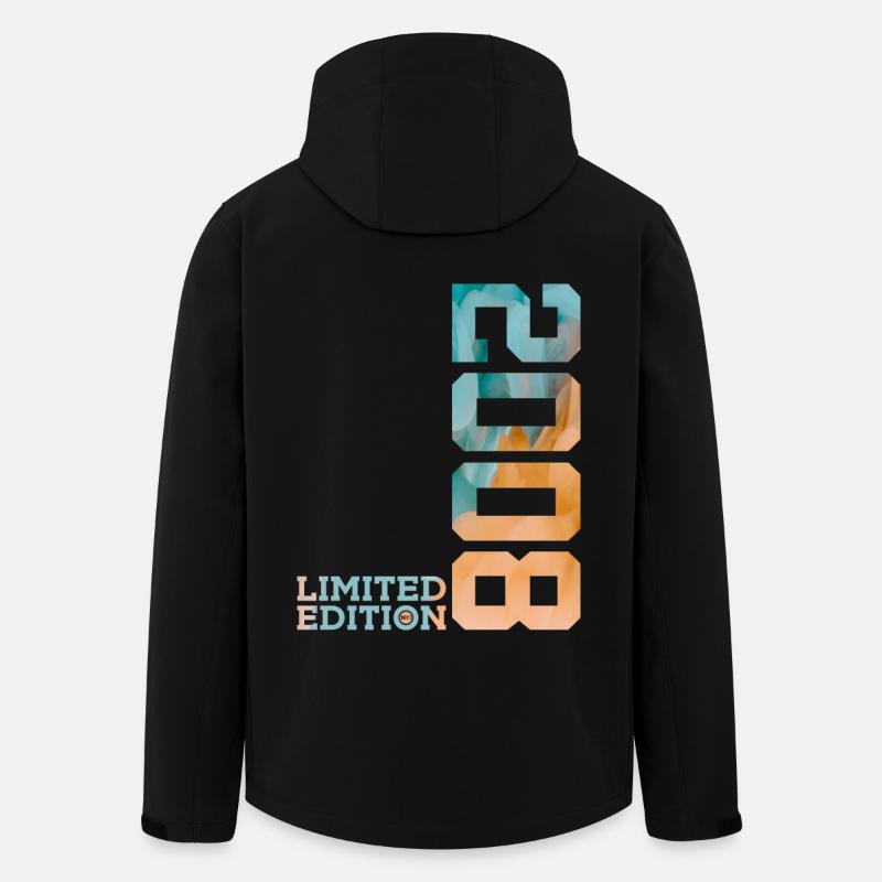 18E ANNIVERSAIRE ÉDITION LIMITÉE 2008 - Veste softshell homme en polyester recyclé Stanley/Stella - noir