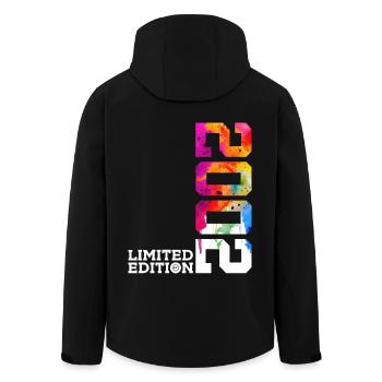24E ANNIVERSAIRE ÉDITION LIMITÉE 2002 - Veste softshell homme en polyester recyclé Stanley/Stella - noir - Dos - AI Model Male 185 light (185cm)