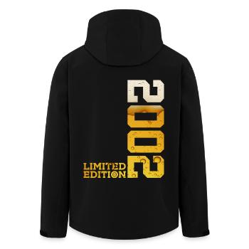 LIMITED EDITION 2002 BEER 24TH BIRTHDAY - Men’s Recycled Softshell Jacket by Stanley/Stella - black - Back - AI Model Male 185 light (185cm)