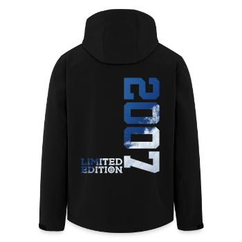 LIMITED EDITION 2007 19TH BIRTHDAY - Men’s Recycled Softshell Jacket by Stanley/Stella - black - Back - AI Model Male 185 light (185cm)