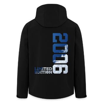 ÉDITION LIMITÉE 2006 ANNIVERSAIRE - Veste softshell homme en polyester recyclé Stanley/Stella - noir - Dos - AI Model Male 185 light (185cm)