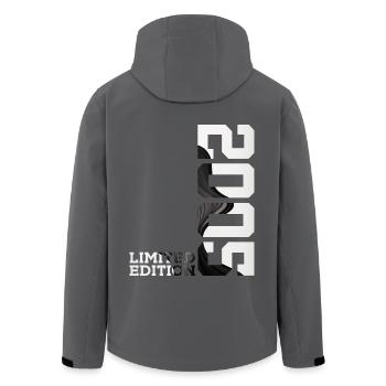 LIMITED EDITION 2005 21ST BIRTHDAY - Men’s Recycled Softshell Jacket by Stanley/Stella - anthracite - Back - AI Model Male 185 light (185cm)