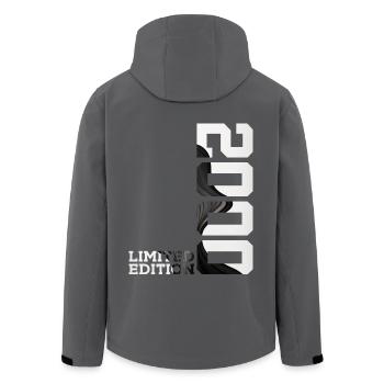 LIMITED EDITION 2000 26TH BIRTHDAY - Men’s Recycled Softshell Jacket by Stanley/Stella - black - Back - AI Model Male 185 light (185cm)