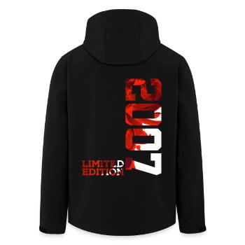 19TH BIRTHDAY 19 YEARS LIMITED EDITION 2007 - Men’s Recycled Softshell Jacket by Stanley/Stella - black - Back - AI Model Male 185 light (185cm)