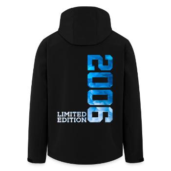 20E ANNIVERSAIRE ÉDITION LIMITÉE 2006 - Veste softshell homme en polyester recyclé Stanley/Stella - noir - Dos - AI Model Male 185 light (185cm)