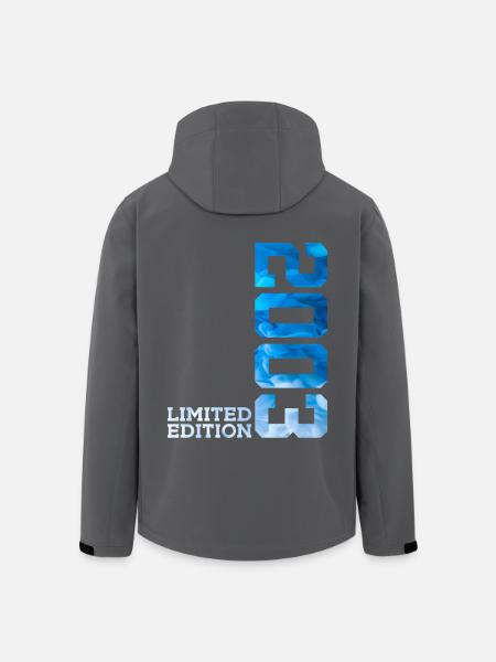 23E ANNIVERSAIRE ÉDITION LIMITÉE 2003 - Veste softshell homme en polyester recyclé Stanley/Stella - noir