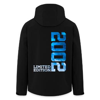 24TH BIRTHDAY LIMITED EDITION 2002 - Men’s Recycled Softshell Jacket by Stanley/Stella - black - Back - AI Model Male 185 light (185cm)