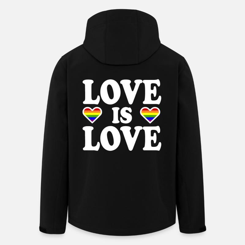 Love is love - Men’s Recycled Softshell Jacket by Stanley/Stella - black