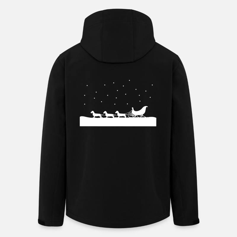 Teckel de Noël - Veste softshell homme en polyester recyclé Stanley/Stella - noir