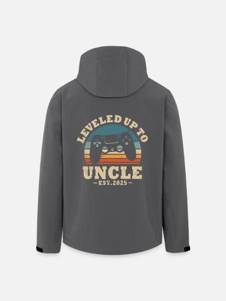 Ascended to Uncle 2025 - Men’s Recycled Softshell Jacket by Stanley/Stella - black