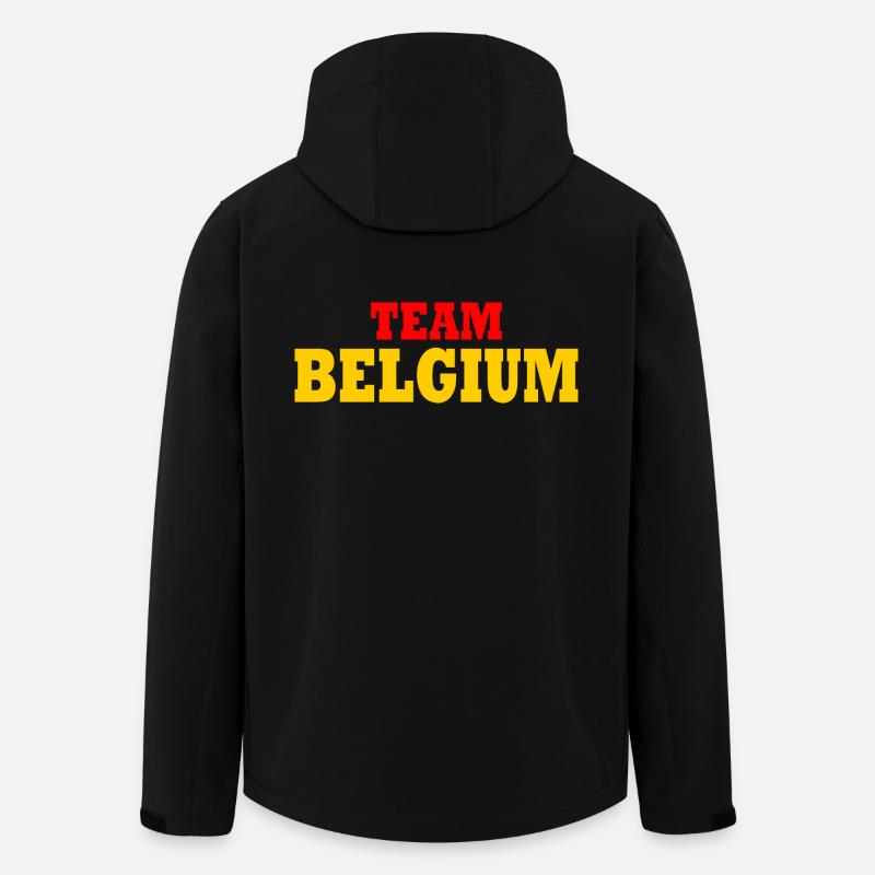 Belgien - Recycelte Männer Softshell-Jacke von Stanley/Stella - Schwarz