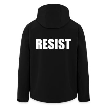 Resist - Men’s Recycled Softshell Jacket by Stanley/Stella - black - Back - AI Model Male 185 light (185cm)
