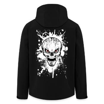 skull grunge style 02 - Veste softshell homme en polyester recyclé Stanley/Stella - noir - Dos - AI Model Male 185 light (185cm)