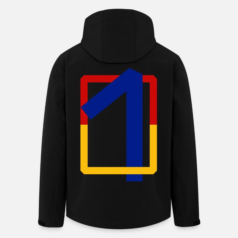 Zehn kantig - Recycelte Männer Softshell-Jacke von Stanley/Stella - Schwarz