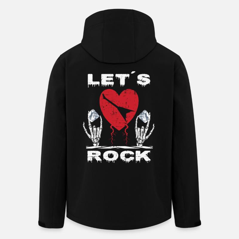 Let's rock - Men’s Recycled Softshell Jacket by Stanley/Stella - black