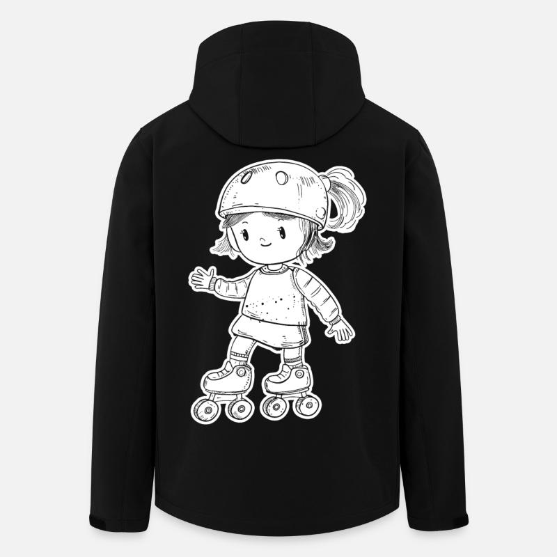 Patineur à roulettes - Veste softshell homme en polyester recyclé Stanley/Stella - noir