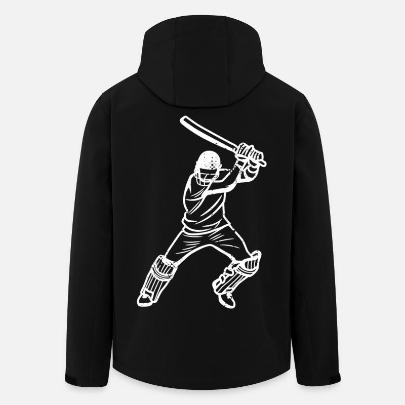 Funny cricketer - Men’s Recycled Softshell Jacket by Stanley/Stella - black