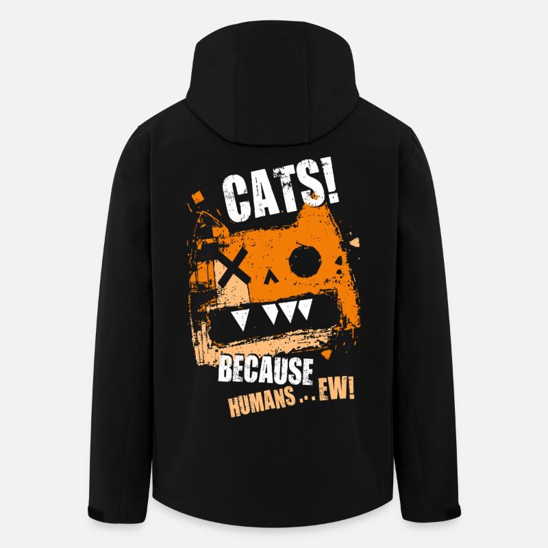 cat_cats_pussycat_pet - Recycelte Männer Softshell-Jacke von Stanley/Stella - Schwarz