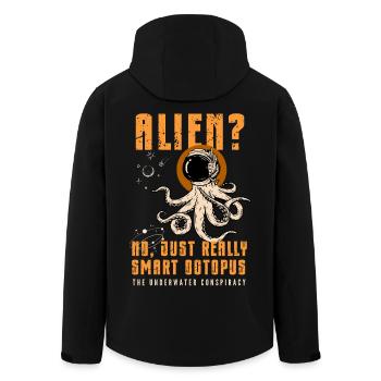 Étranger? Non, juste Smart Octopus - Veste softshell homme en polyester recyclé Stanley/Stella - noir - Dos - AI Model Male 185 light (185cm)