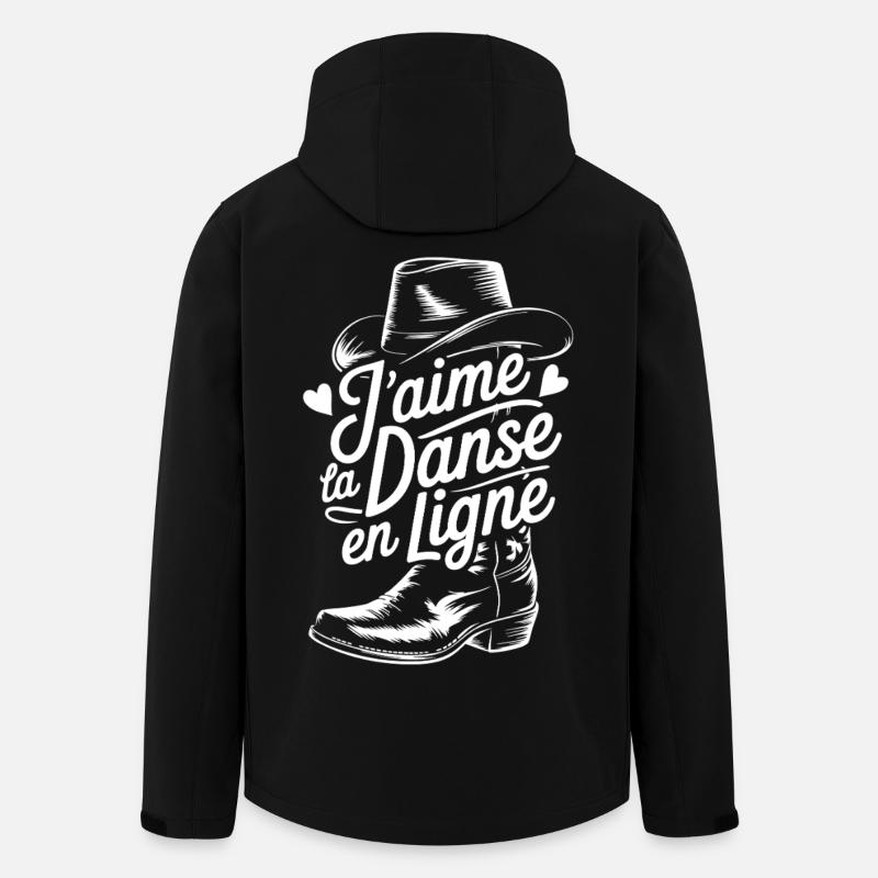 Cowboy-Line-Dance, das ich mag - Recycelte Männer Softshell-Jacke von Stanley/Stella - Schwarz