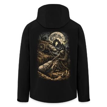 Friedhof Goth Humor - Recycelte Männer Softshell-Jacke von Stanley/Stella - Schwarz - Hinten - AI Model Male 185 light (185cm)